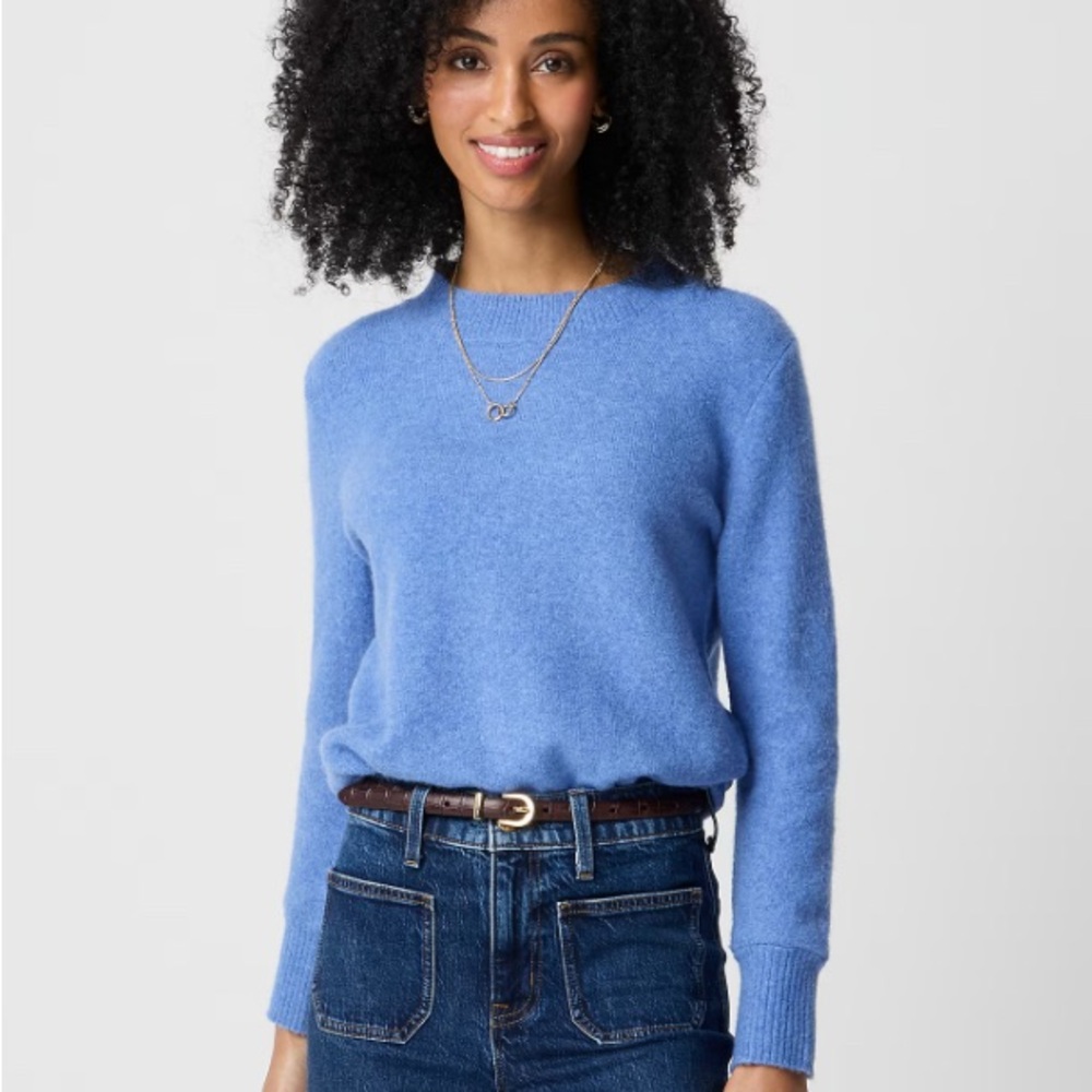 J. Crew Factory Periwinkle Blue Crewneck Sweater